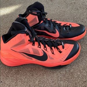 NIKE Hyperdunk Neon Bright Orange Black Sneakers